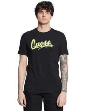 Guess T-Shirt Logo F3GI10 J1314 Czarny Slim Fit M