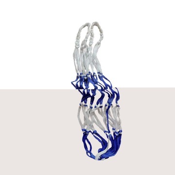 Nosidełko na torbę siatkową z pojedynczą piłką, torba do przechowywania uchwytu na piłkę sportową, przenośna niebieska