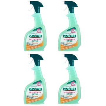 Spray do kuchni SANYTOL Cytrusowy 4x 500 ml