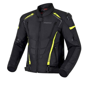 Kurtka motocyklowa OZONE PULSE 3-WARSTWY,OCIEPLINA MEMBRANA,SLIDER FLUO M