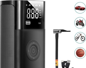 Elektryczna Pompka do auta 150PSI bateria 2000mAh