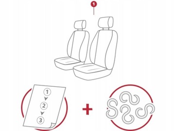 PRZEDNIE POKROWCE MIAROWE DO DACIA LOGAN 1 MCV