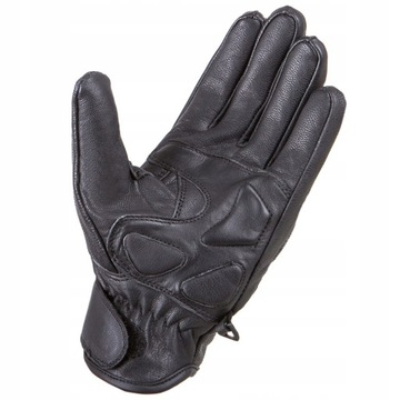WOLF MOCNE RĘKAWICZKI MOTOCYKLOWE FORZA SKÓRZANE BLACK 2XL