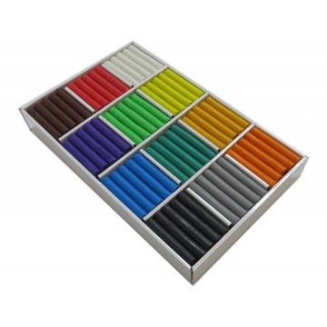 ND17_SZ-71471 Набор пластилина для детских садов 180 деталей (12 колец по 15 штук)