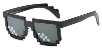 Okulary PIXEL Thug Life przeciwsłoneczne grube słoneczne Deal with it