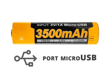 Аккумулятор Fenix ​​USB ARB-L18U (18650 3500 мАч 3,6