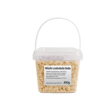 Wiórki Biała Czekolada 400 g | Posypka