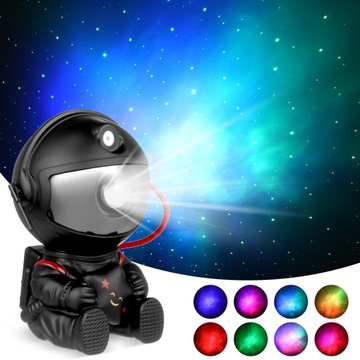 Projektor Galaktyczny z Nocnym Światłem - Styl Astronauty.