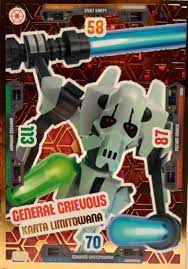 Lego STAR WARS KARTA GENERAŁ GRIEVOUS LE12
