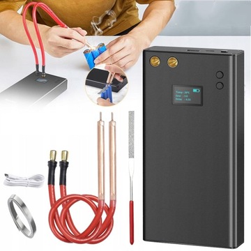 АППАРАТ ДЛЯ ТОЧЕЧНОЙ СВАРКИ НА 18650 ЭЛЕМЕНТОВ + НИКЕЛЕВЫЙ ЛИСТ 7500 МАЧ