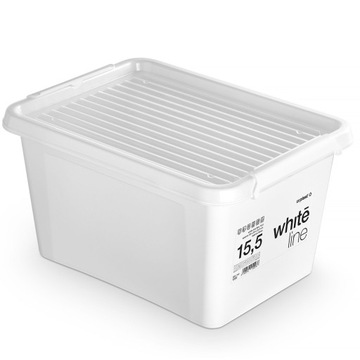 POJEMNIK PLASTIKOWY PUDEŁKO Z POKRYWĄ DO PRZECHOWYWANIA PUDŁO BOX 15,5L