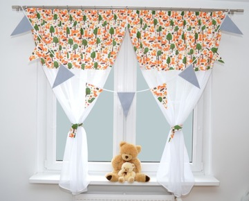 Детская штора для ребенка, МНОГО УЗОРОВ, гирлянда.