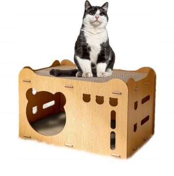 Картонный кошачий домик, Картонная когтеточка