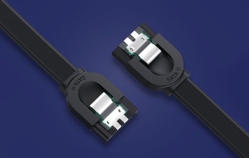Kabel Przewód Prosty Do Dysków HDD SSD SATA 3.0 UGREEN US217 0.5m Czarny