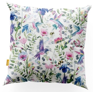 POSZEWKA ,jasiek 37x39cm .Kolibry kwiaty.