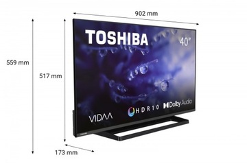 TOSHIBA 40-дюймовый светодиодный телевизор 40LV3E63DG