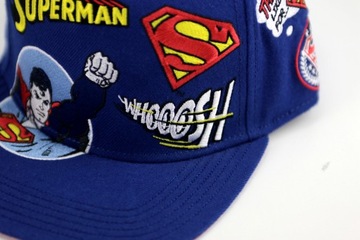 Czapka z daszkiem męska młodzieżowa lato Superman wyszyta DC-Comics 55-60