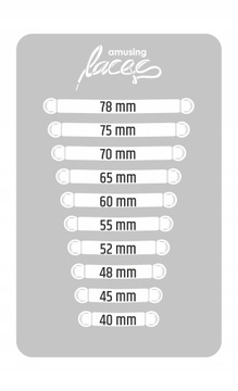 Sznurówki silikonowe bez wiązania Amusing Laces