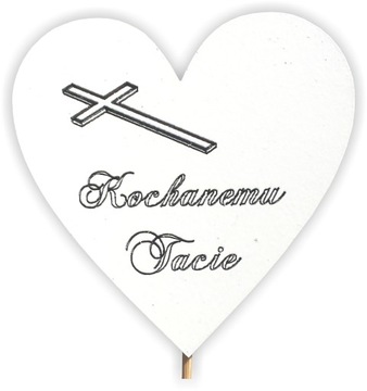 TOPPER KOCHANEMU TACIE 6SZT 7,5CM STROIK WIĄZANKA
