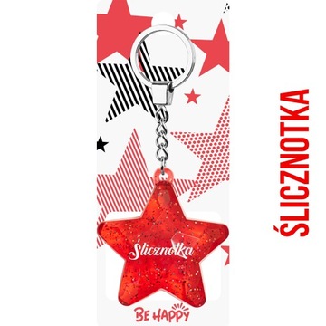Brelok Gwiazdka prezent dla Dziewczyny ŚLICZNOTKA