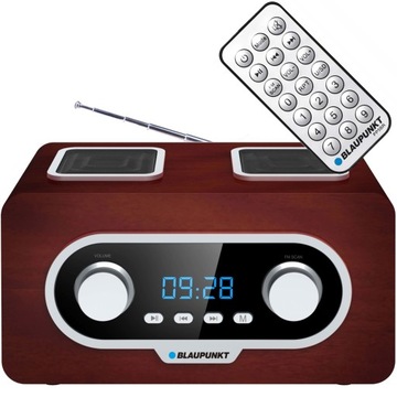 OUTLET - PRZENOŚNE RADIO DREWNO USB FM | BLAUPUNKT