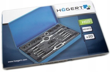 HOGERT МАТРИКИ И МЕТКИ НАБОР МАТЕРИ И МЕТКИ M3 - M12 20 шт.