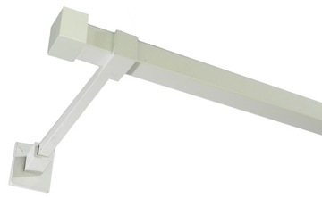 Karnisz kwadro metalowy poj. 300 cm bez żabek 7 kolorów 3 m kwadratowy