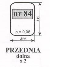 szyba przednia dolna MTZ-82 kabina mała