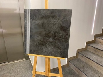 stopnice gres 60x60 grafit ryfle schody nietypowe