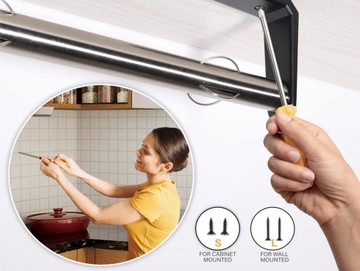 ДЕРЖАТЕЛЬ ДЛЯ БУМАЖНЫХ ПОЛОТЕНЕЦ НА ВИНТАХ КУХОННАЯ ВЕШАЛКА