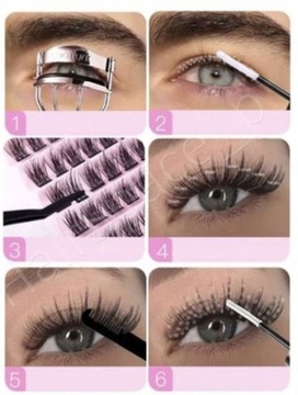 Bonding Lash - Zestaw Startowy Sztuczne Rzęsy DIY + Klej+ Akcesoria