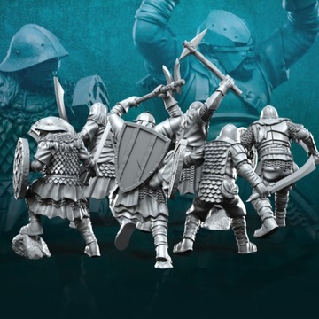 Новые обычные орки с мечом и щитом — x6 — 3dmonkeypl