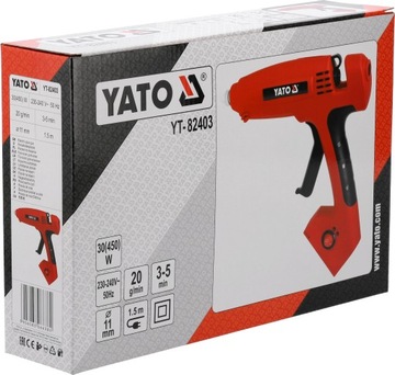 ГОРЯЧИЙ КЛЕЕВОЙ ПИСТОЛЕТ YATO 450 Вт 11 мм