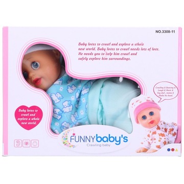 Electric Smart Laughing Crawling Doll Toy for Kids