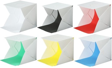 MOZOS NB20 Бестеневая фотопалатка с лампой 20 см, 6 цветов фона