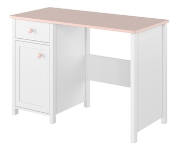Biurko księżniczki LUNA LN-03 biały/różowy