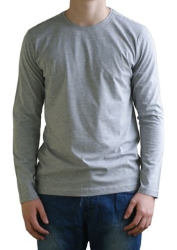 Koszulka z długim rękawem LONGSLEEVE Szara XL