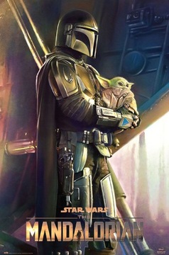 Plakat Star Wars The Mandalorian filmowy 61x91,5cm