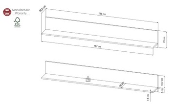 Стенка комплект мебели стенка для гостиной спальни Solea VB 340x202x38 см
