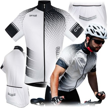 Antybakteryjna koszulka rowerowa ZAPOBIEGA PRZYKRYM ZAPACHOM ochrona UV 3XL