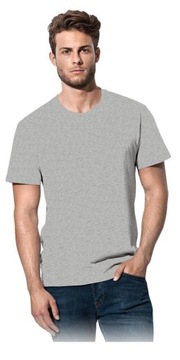 T-shirt Koszulka Męska Szary Melanż 150g roz. M