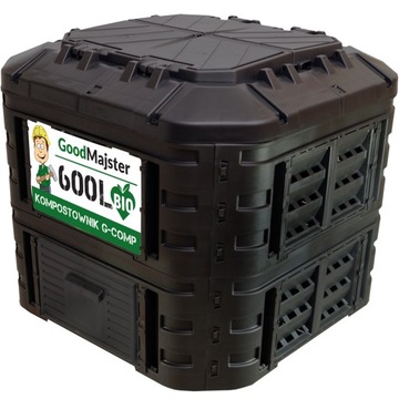 KOMPOSTOWNIK G-COMP 600L BLACK POLSKI Mrozoodporny