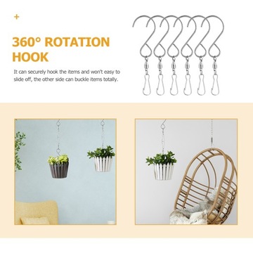 ЦВЕТОЧНЫЕ ГОРШКИ С КРЮЧКОМ НАРУЖНЫЕ МЕТАЛЛИЧЕСКИЕ ДЕКОРАТИВНЫЕ ПОВОРОТНЫЕ ЗАЖИМЫ