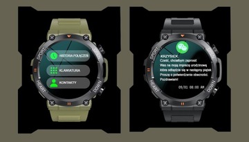 Zegarek męski SMARTWATCH Rubicon ROZMOWY KROKI SMS