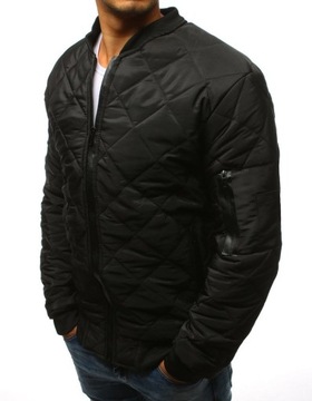 KURTKA MĘSKA PIKOWANA BOMBER JACKET tx2215 - M