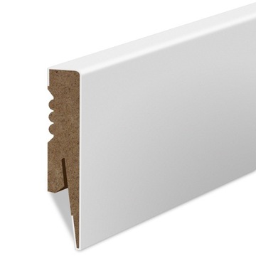 10 БЕЛАЯ ДЕКОРАТИВНАЯ ГЛАДКАЯ НАПОЛЬНАЯ ПЛАНКА МДФ