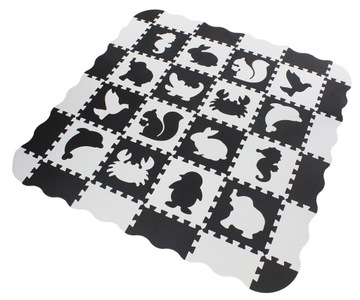 Пазл из пенопласта, коврик-пазл с животными 4x4