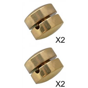 4 Pieces Brass Button Type 1/ /4 Wolf
