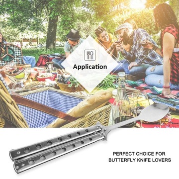 Складной нож «Бабочка» ложка-вилка Balisong