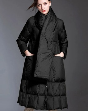 Female Winter Long down jacket Plus size Puffer Wo